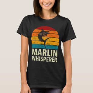Blue Swordfish Marlin Whisperer Sport Sea Fishing T-Shirt