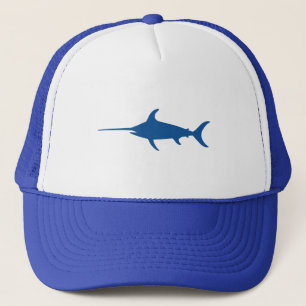 Blue Swordfish Trucker Hat