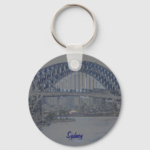 Blue Sydney Harbour Bridge Keychain