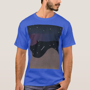 Blue T-shirt with Nighttime Scene