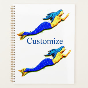 blue-tailed mermaid planner