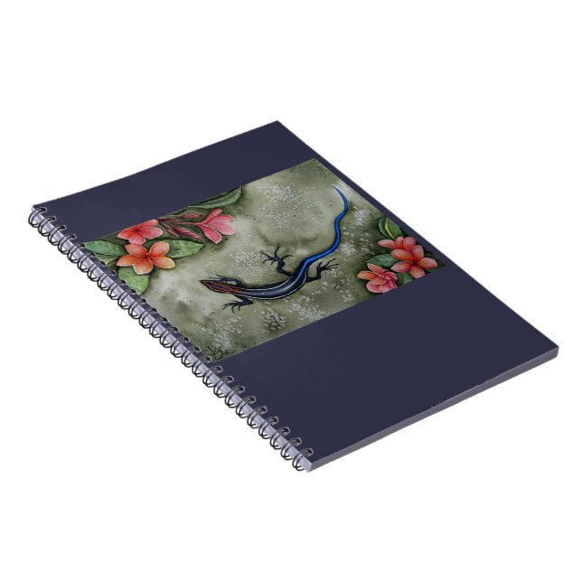 Blue-tailed racer skink notebook (Right Side)