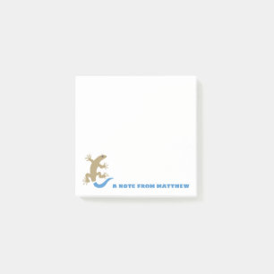 Blue Tailed Skink Personalized Post-It Notes Pad
