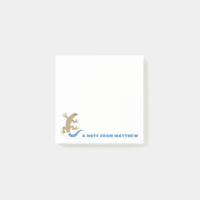 Blue Tailed Skink Personalized Post-It Notes Pad (Front)
