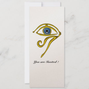 BLUE TALISMAN,Black and White Champagne Metallic Invitation