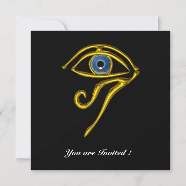 BLUE TALISMAN, black Invitation (Front)