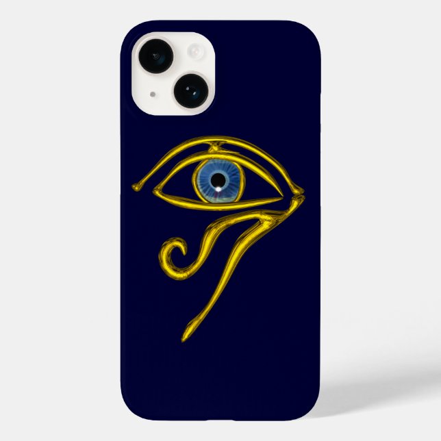 BLUE TALISMAN Gold Horus Eye Case-Mate iPhone Case (Back)