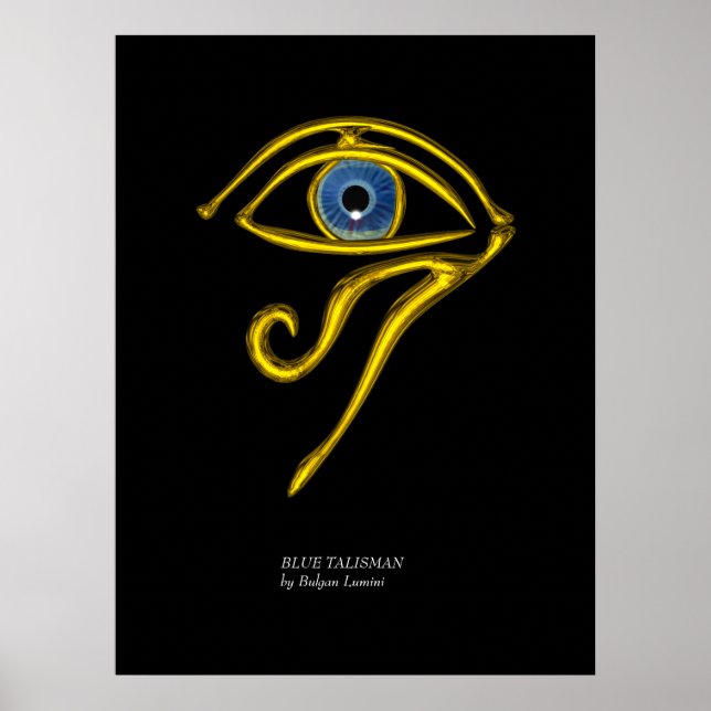 BLUE TALISMAN / GOLD HORUS EYE POSTER (Front)