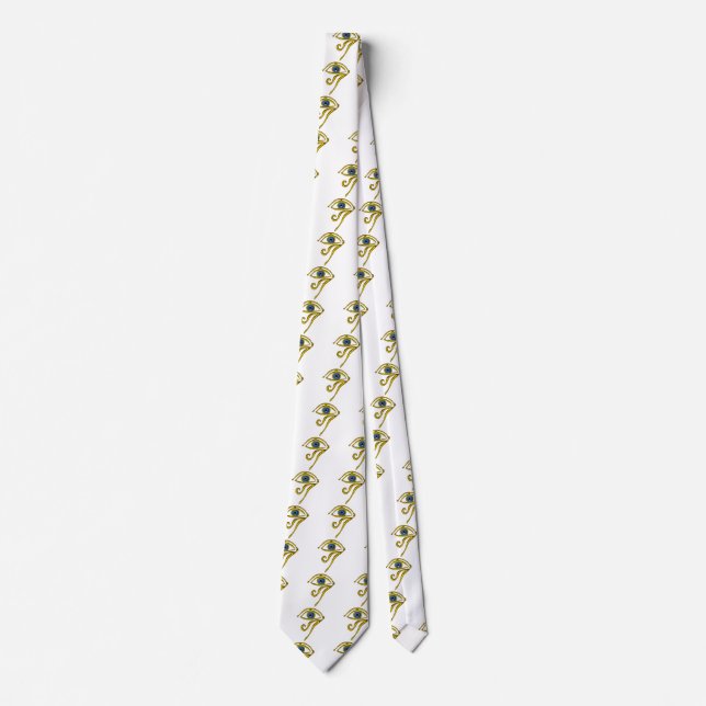 BLUE TALISMAN / GOLD HORUS EYE TIE (Front)