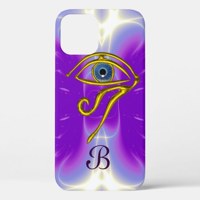 BLUE TALISMAN MONOGRAM  Pink Fuchsia Purple Case-Mate iPhone Case (Back)