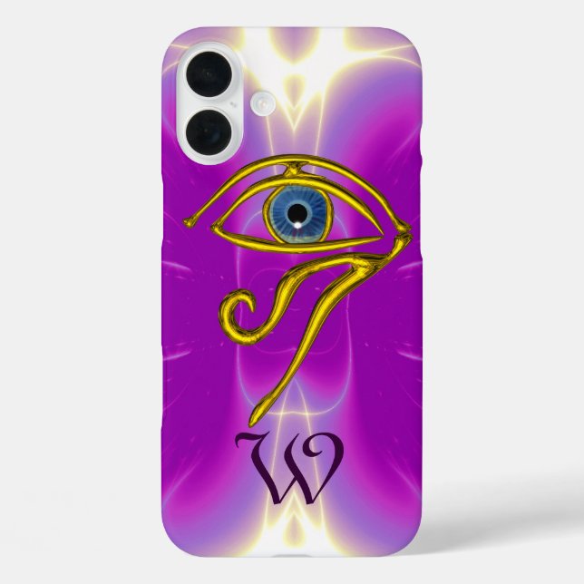 BLUE TALISMAN MONOGRAM  Pink Fuchsia Purple Case-Mate iPhone Case (Back)
