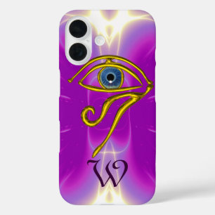 BLUE TALISMAN MONOGRAM Pink Fuchsia Purple iPhone 16 Case
