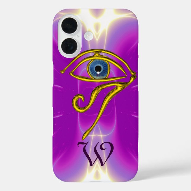 BLUE TALISMAN MONOGRAM  Pink Fuchsia Purple Case-Mate iPhone Case (Back)