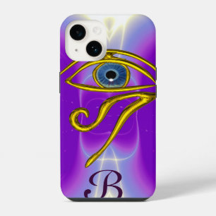 BLUE TALISMAN MONOGRAM Pink Fuchsia Purple iPhone 14 Case