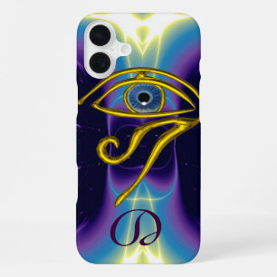 BLUE TALISMAN MONOGRAM  Violet Purple White iPhone 16 Plus Case