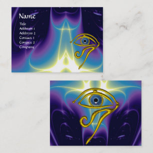 BLUE TALISMAN, purple violet white Business Card