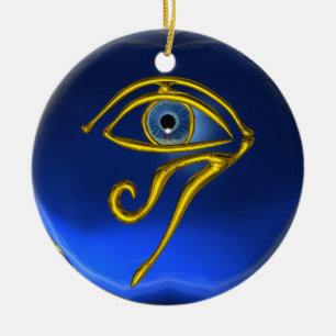 BLUE TALISMAN ,Sapphire Ceramic Ornament