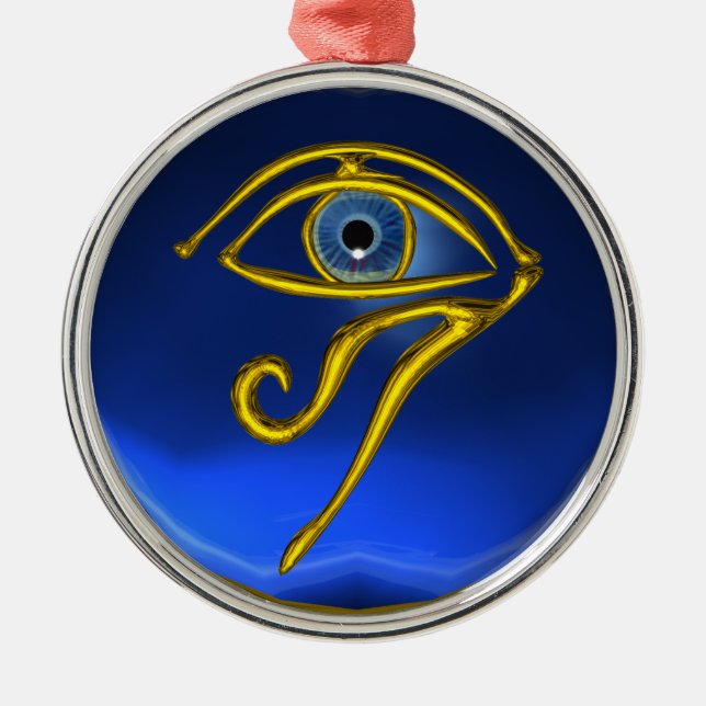 BLUE TALISMAN , Sapphire Metal Ornament (Front)