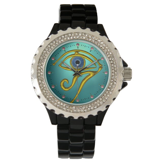 BLUE TALISMAN,Teal Aquamarine Watch (Front)