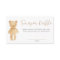 Blue Tan Teddy Bear Balloons Enclosure Card