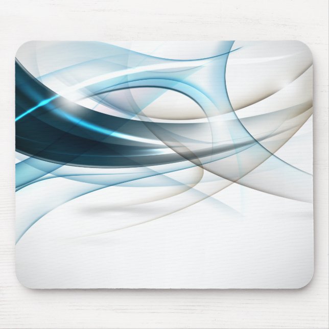 Blue-Tan Waves Mousepad (Front)