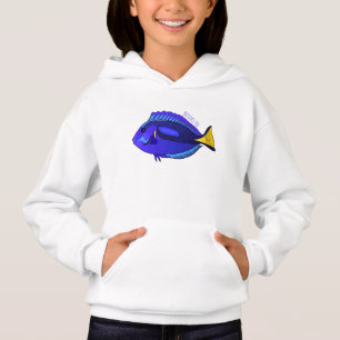 Blue tang fish cartoon illustration