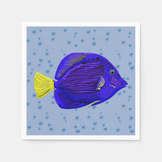 Blue tang fish  napkin (Front)
