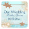Blue tangerine wedding engagement favours
