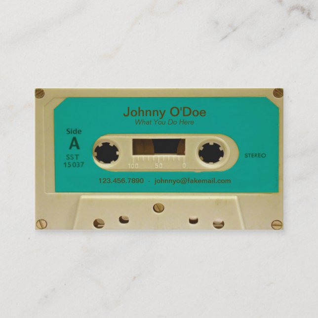 Blue Tape Business Card (Front)