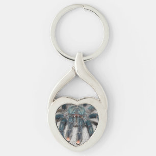 blue tarantula keychain