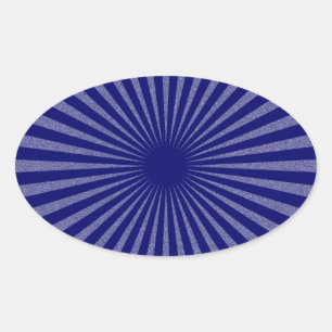 Blue Target - Oval Sticker
