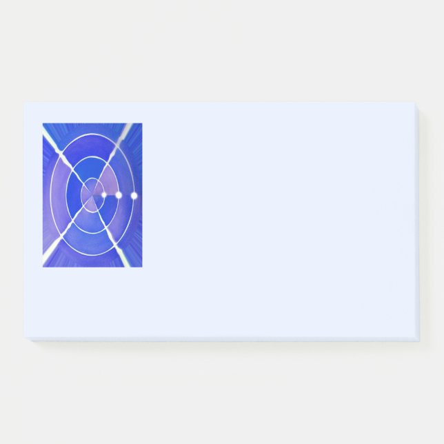 Blue target post-it notes (Front)
