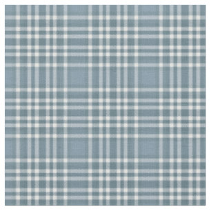 Blue Tartan Plaid Scottish Clan Pattern Fabric