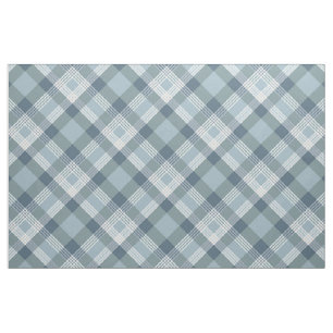 Blue Tartan Plaid Scottish Clan Pattern Fabric