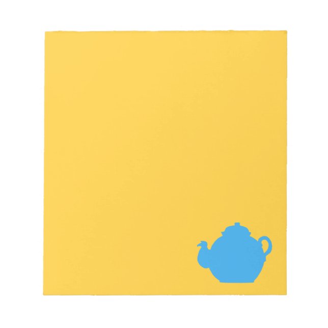 Blue tea pot notepad (Front)