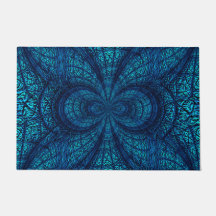 Blue Teal Decorative Doormat