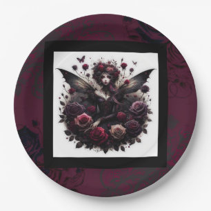 Blue Teal Gold Agate Modern Glam Elegant Wedding Paper Plate