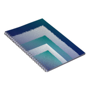 blue teal gray ex pastel notebook