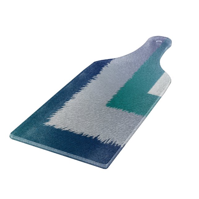blue teal grey ex pastel cutting board (Corner)