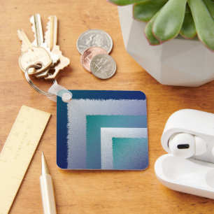 blue teal grey ex pastel keychain