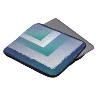 blue teal grey ex pastel laptop sleeve