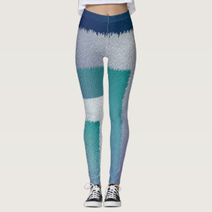 blue teal grey ex pastel leggings
