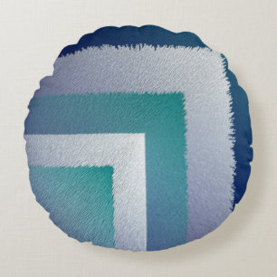 blue teal grey ex pastel round pillow