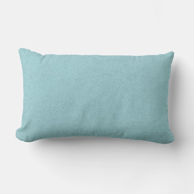 Blue Teal Solid Pillow (Front)