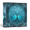 Blue Teal Tree of Life Ancient Rustic Inner Light