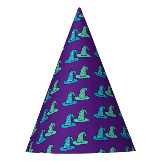 Blue + Teal Wizard Hats (Front)