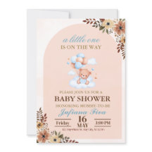 Blue Teddy Bear Baby Shower