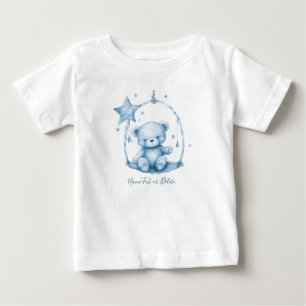 Blue Teddy Bear Baby T-Shirt