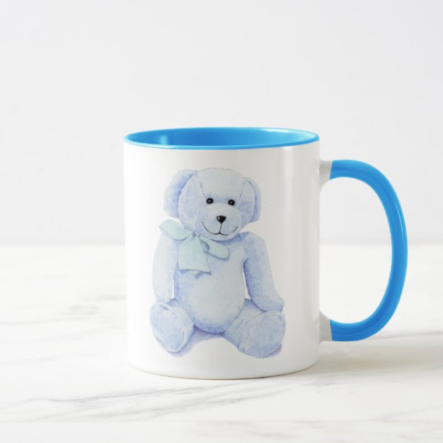 Blue Teddy Bear Mug (Right)