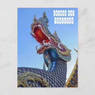 Blue Temple in Chiang Rai Thailand Postcard